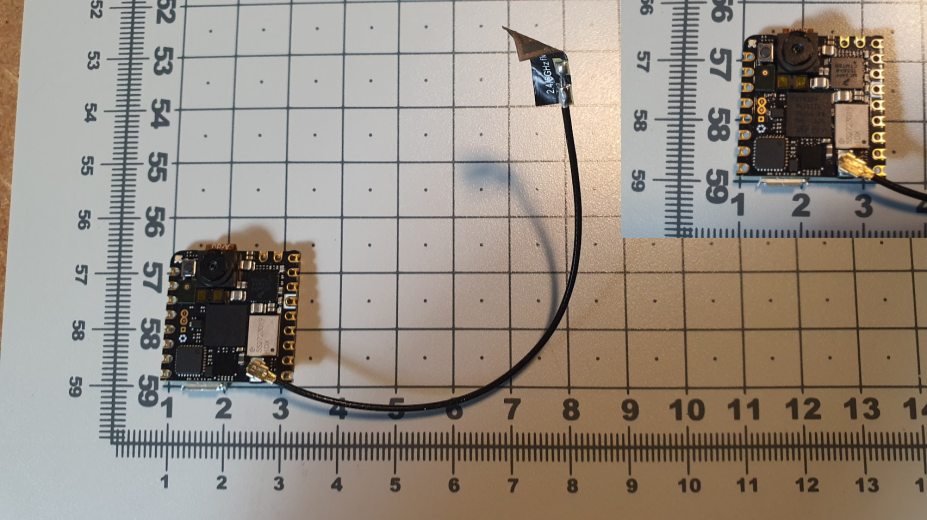 Photography of the Arduino Nicla Vision board used for reading QR code