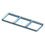 Gridfinity Super Light Baseplate 3x1