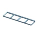 Gridfinity Super Light Baseplate 4x1