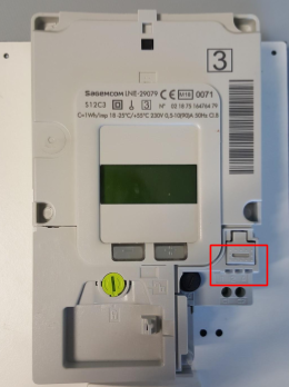Customer tele-information connector of Linky electric meter