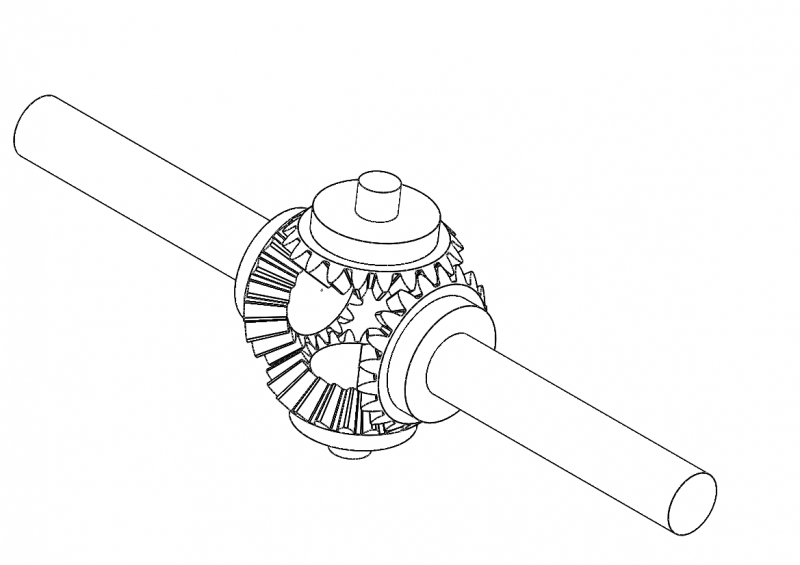 Mechanical differential - carrier's frame