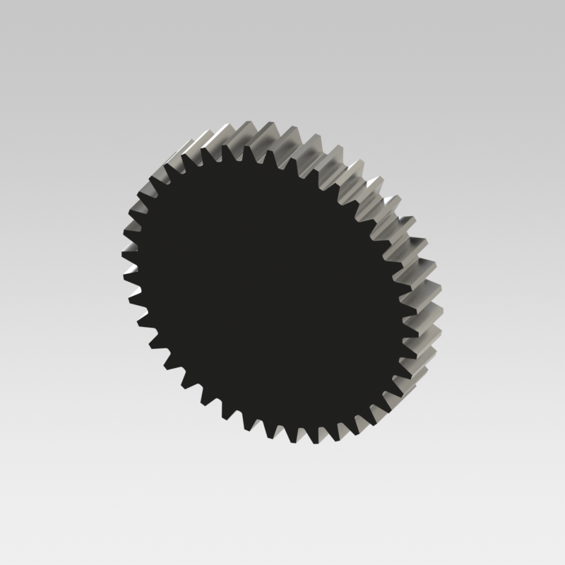 View of the Solidworks configurable gear