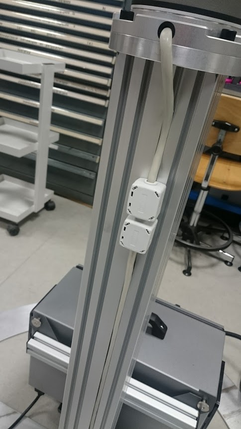 Photo of the pedestral for Universal Robot UR5