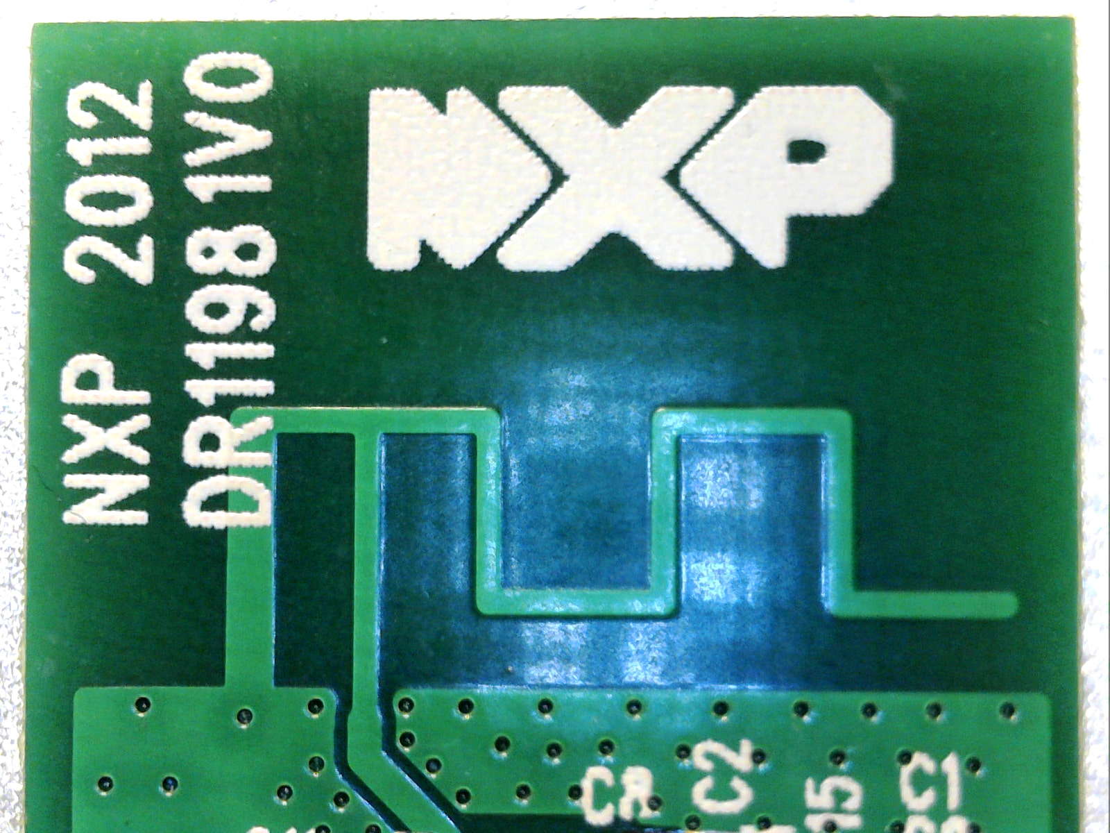 Zoom sur l'antenne ZigBee du NXP OM15020 USB DONGLE, JN5169 module