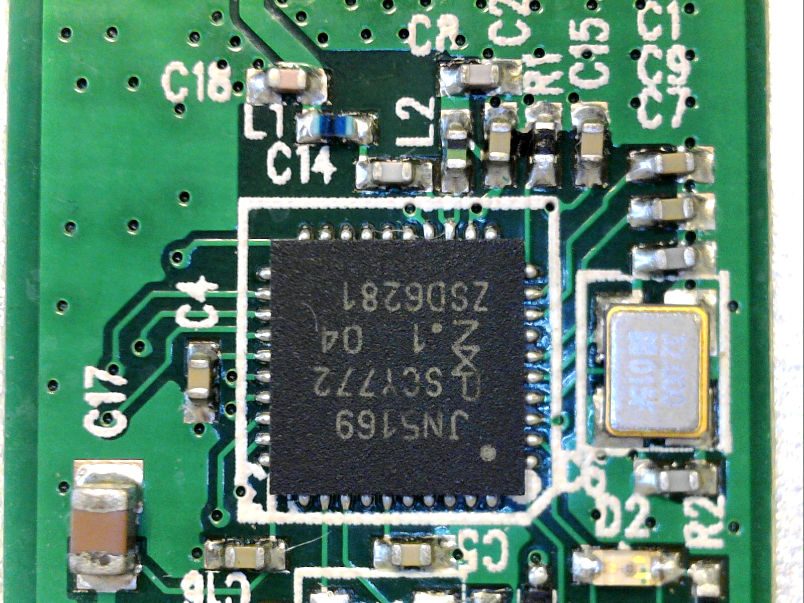 Le processeur JN5169 du NXP OM15020 USB DONGLE, JN5169 module